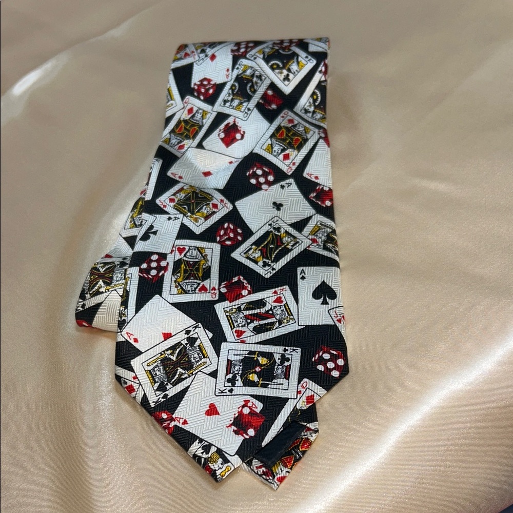 NWT Puritan Playing Cards Patterned Tie